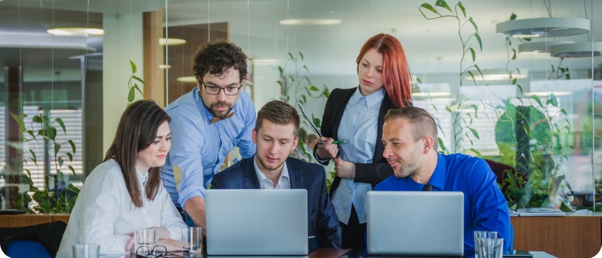 Remzo team collaborating in the office